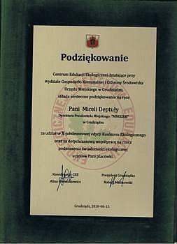 podziekowanie